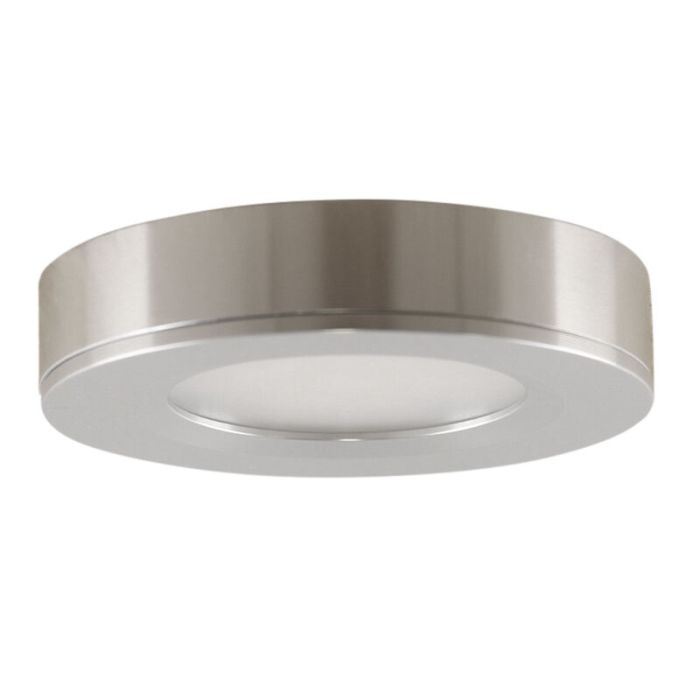Round kitchen cabinet light, silver