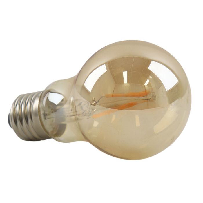 Dimmable Olucia E27 LED filament bulb Yona, amber, A60, 2W, 2200K