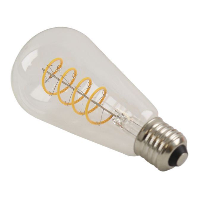 Dimmable Olucia E27 LED Edison bulb Tuelo, 4W, 2700K