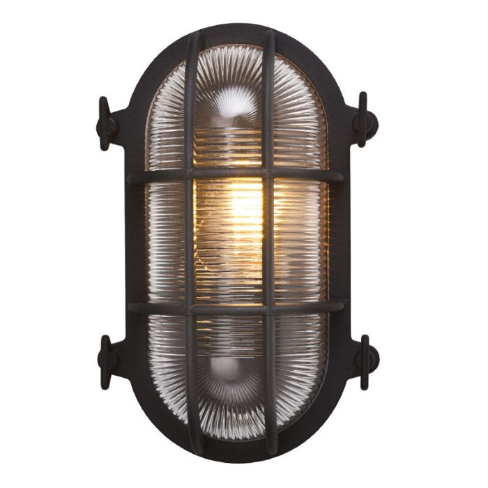 Industrial outdoor light black, Luce, IP44