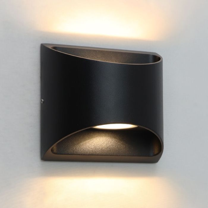 Modern outdoor light black, Stein, 8W, 3000K LED, IP54