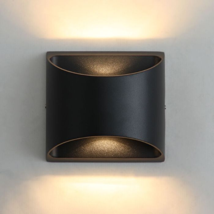 Modern outdoor light black, Stein, 8W, 3000K LED, IP54