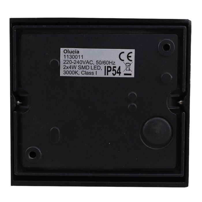 Modern outdoor light black, Stein, 8W, 3000K LED, IP54