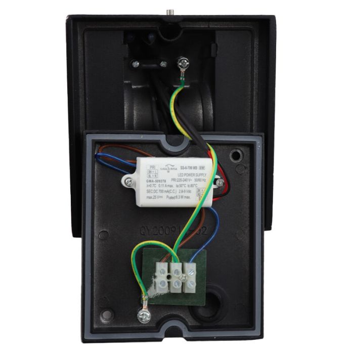 Modern outdoor light black, Stein, 8W, 3000K LED, IP54