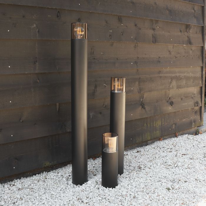 Modern outdoor light black, Sanel, IP44