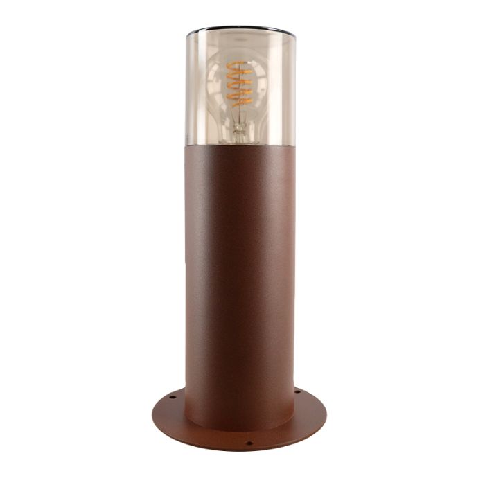 Modern outdoor light rust coloured, Sanel, IP44