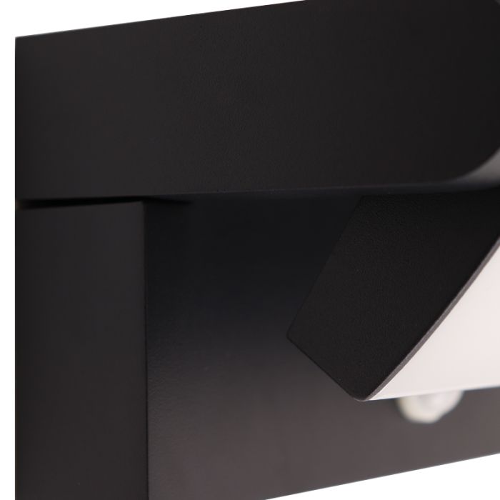 Modern outdoor wall light with motion sensor black, Alet, 12,5W, 3000K LED, IP54