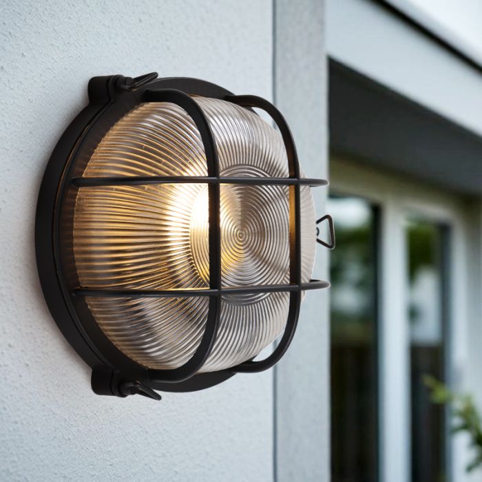 Industrial outdoor light black, Juanita, IP44
