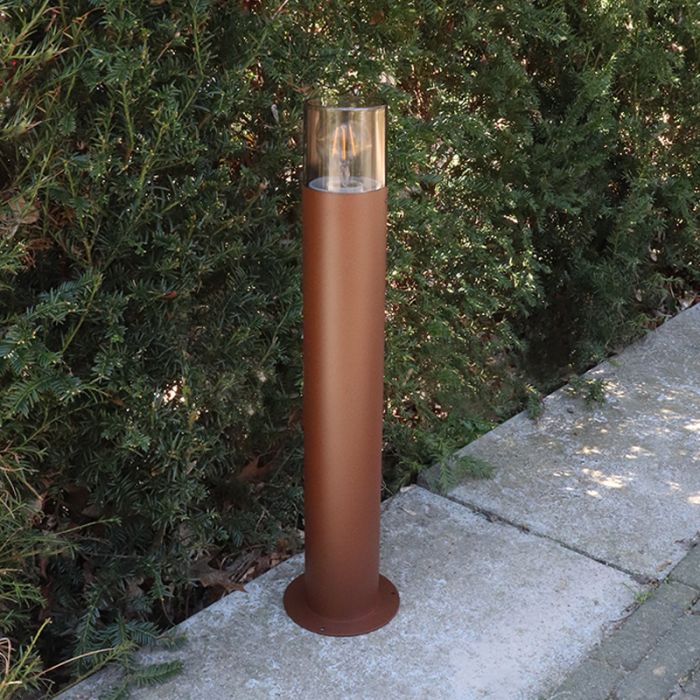 Modern outdoor light rust coloured, Sanel, IP44