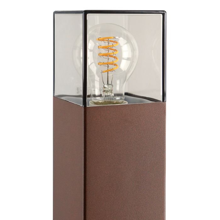 Modern outdoor light rust coloured, Sanel, IP44
