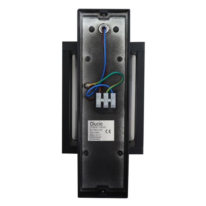 Modern outdoor light black, Amalie, IP54