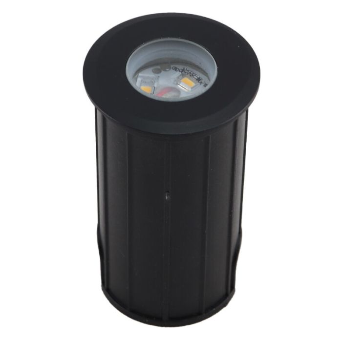 Aluminium ground light black, Catamarca, 12V, 3W, 3000K LED, IP68