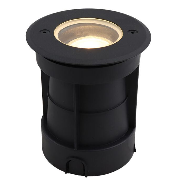 Aluminium ground light black, Catamarca, IP65, adjustable light beam