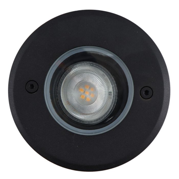 Aluminium ground light black, Catamarca, IP65, adjustable light beam