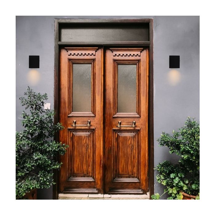 Modern outdoor light black, Corella, IP44