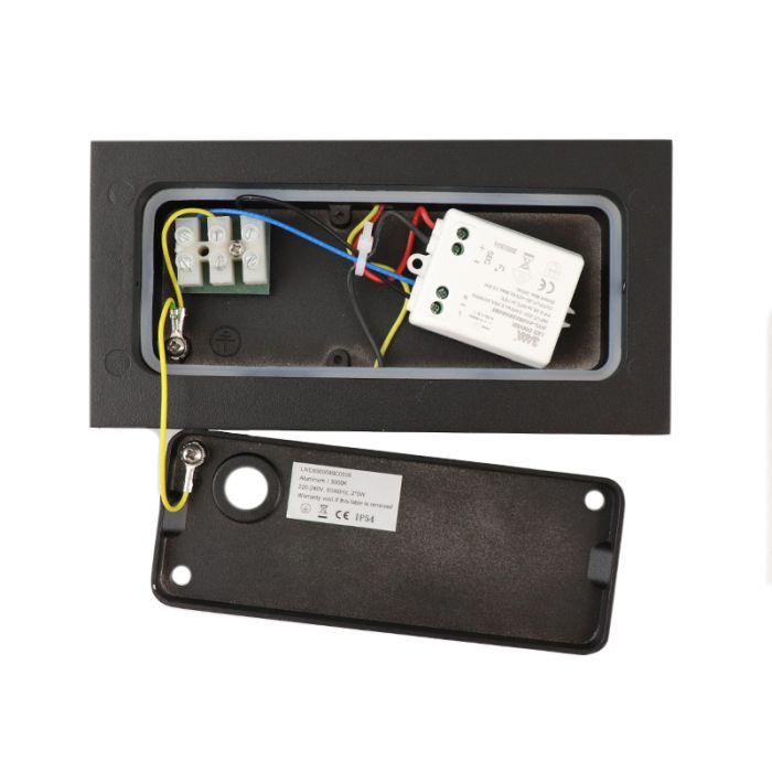 Modern outdoor light black, Cailey, 10W, 3000K LED, IP54