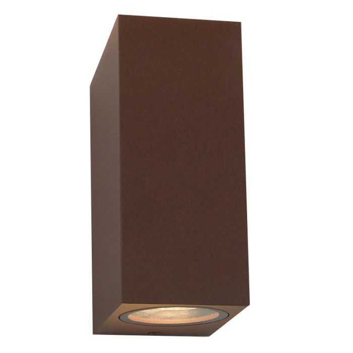 Modern outdoor light rust coloured, Corella, IP44