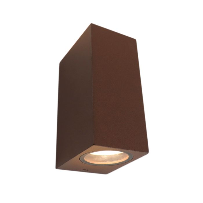 Modern outdoor light rust coloured, Corella, IP44