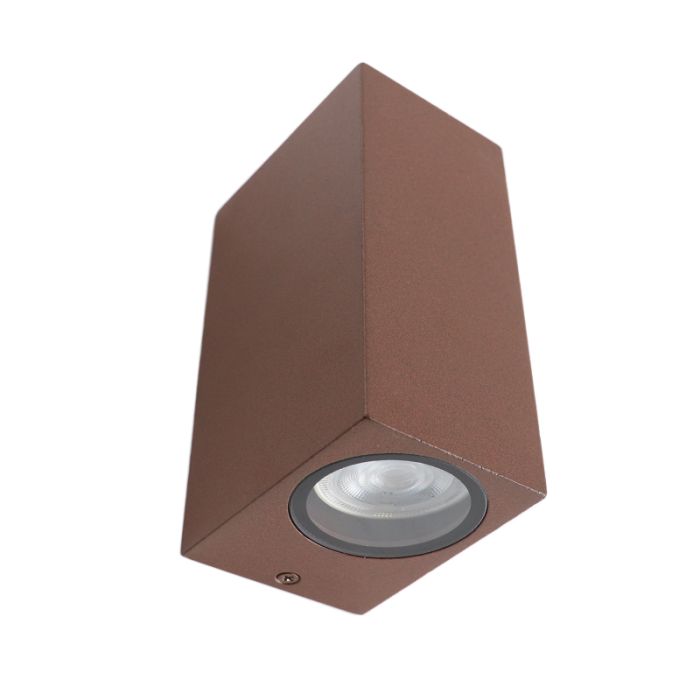 Modern outdoor light rust coloured, Corella, IP44