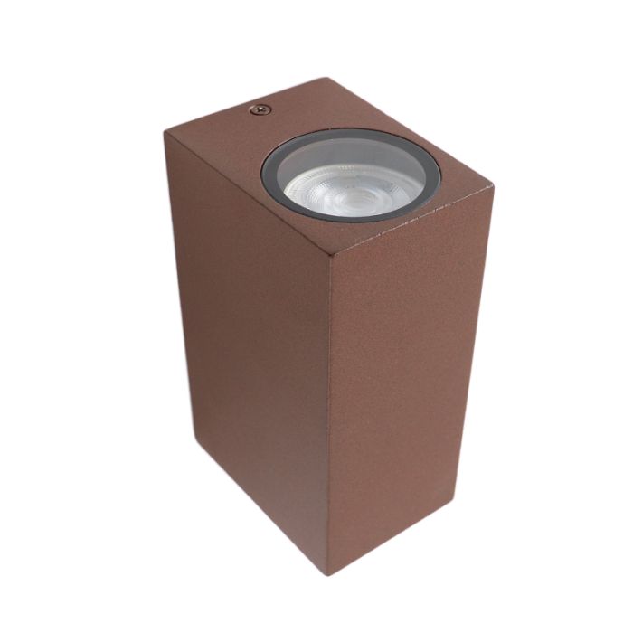 Modern outdoor light rust coloured, Corella, IP44