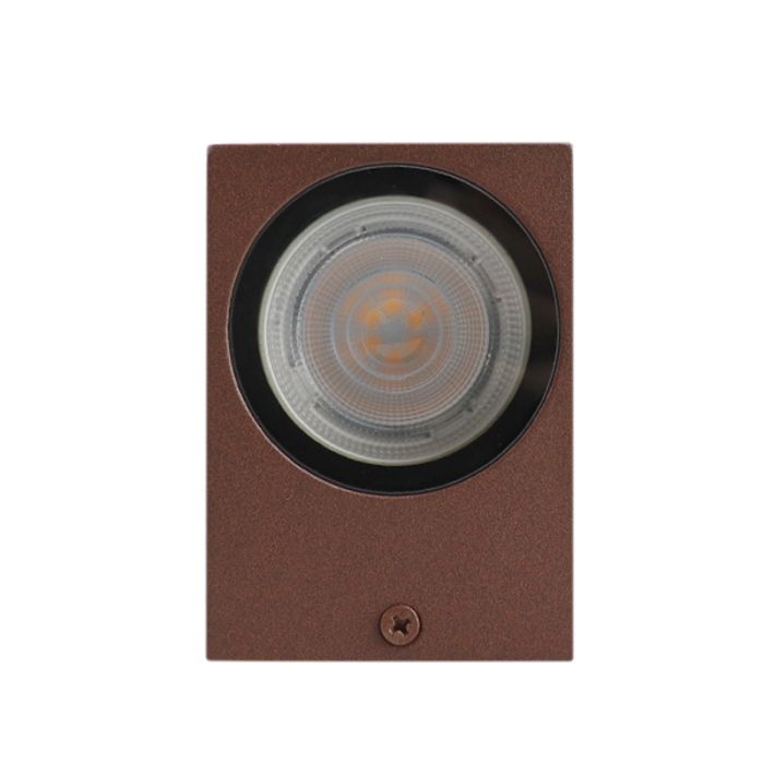 Modern outdoor light rust coloured, Corella, IP44
