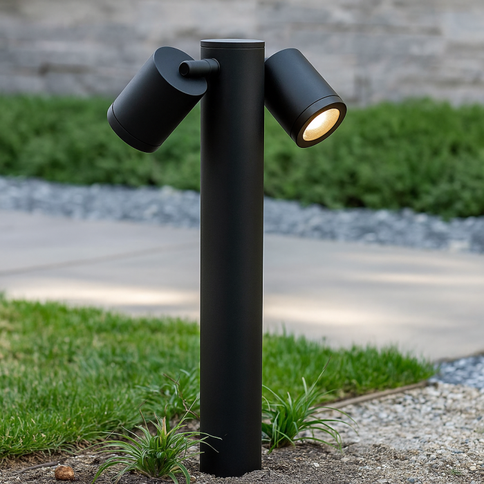 Modern outdoor light black, Clevor, IP44