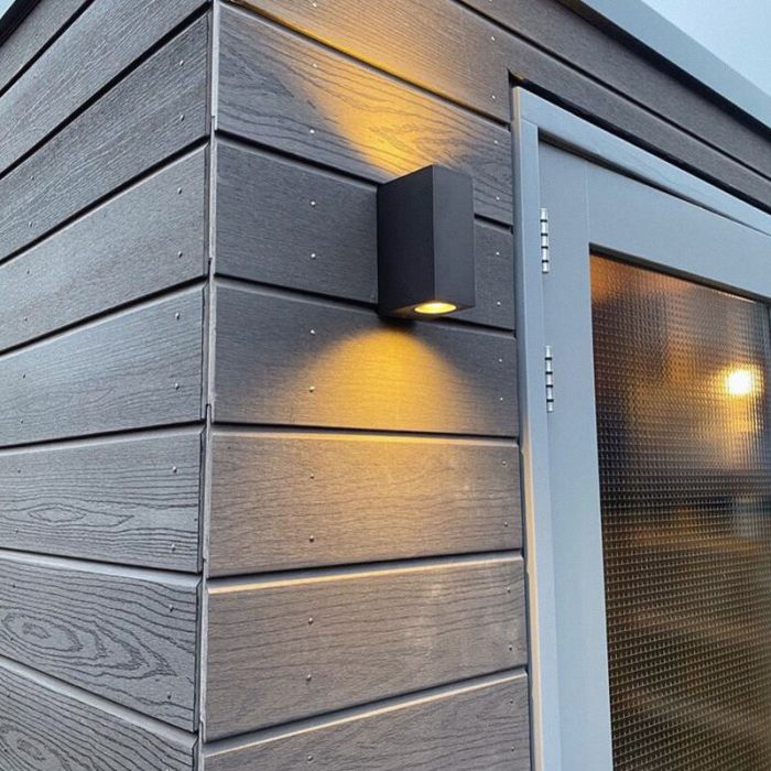 Modern outdoor light anthracite, Corella, IP44