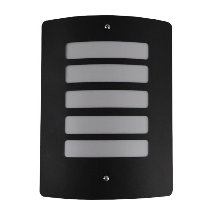 Modern outdoor wall light with dusk to dawn sensor black, Manuel, IP44