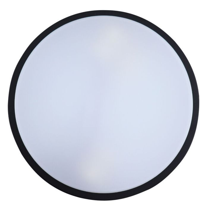 Plastic outdoor light black, James, IP44