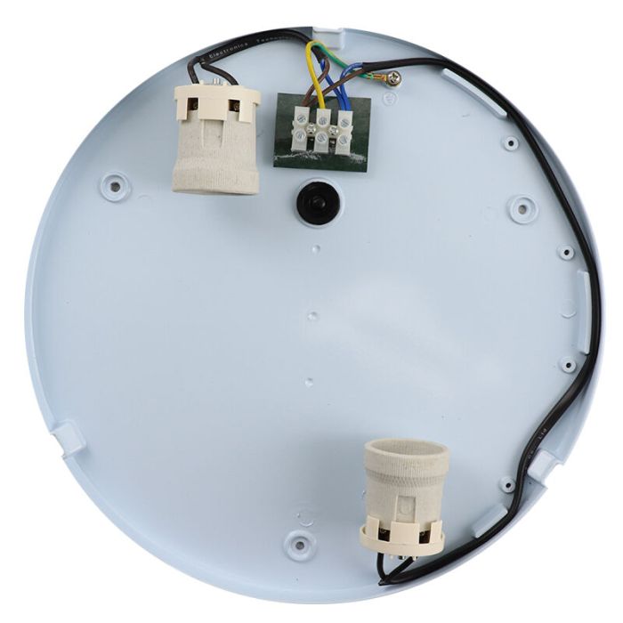 Plastic outdoor light black, James, IP44
