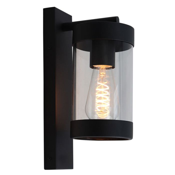 Modern outdoor light black, Musa, IP44