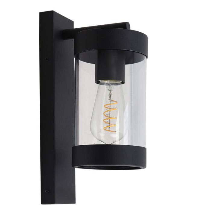 Modern outdoor light black, Musa, IP44
