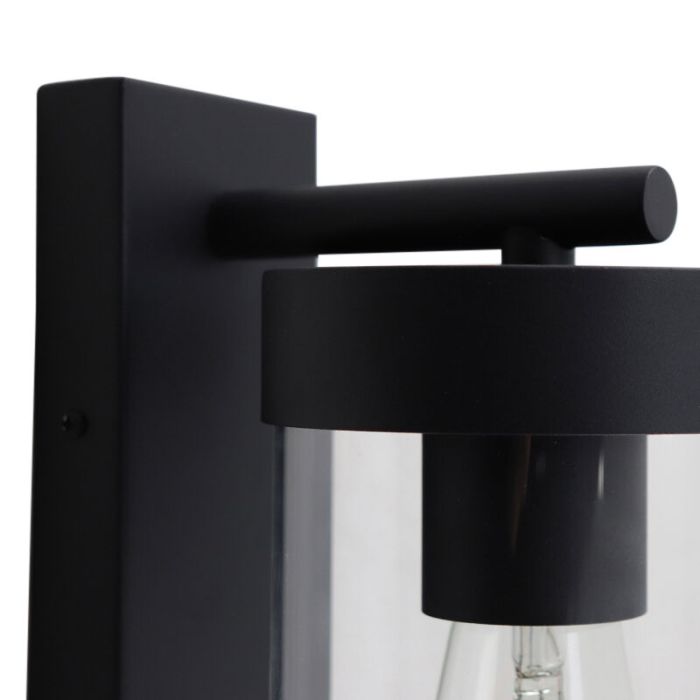 Modern outdoor light black, Musa, IP44
