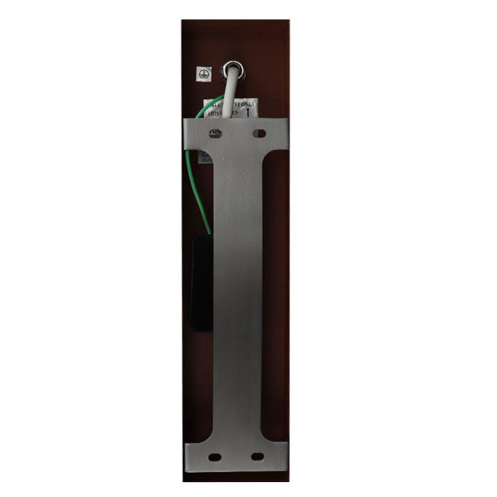 Modern outdoor wall light with motion sensor rust coloured, Musa, IP44