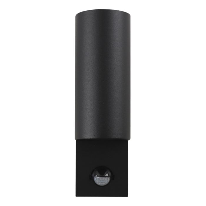Modern outdoor wall light with motion sensor black, Corina, IP54