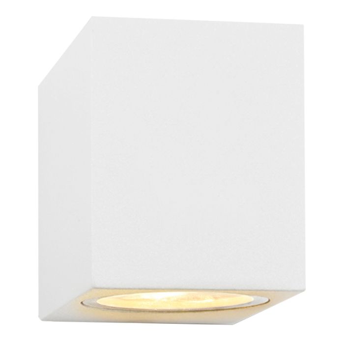 Aluminium outdoor light white, Corella, IP44