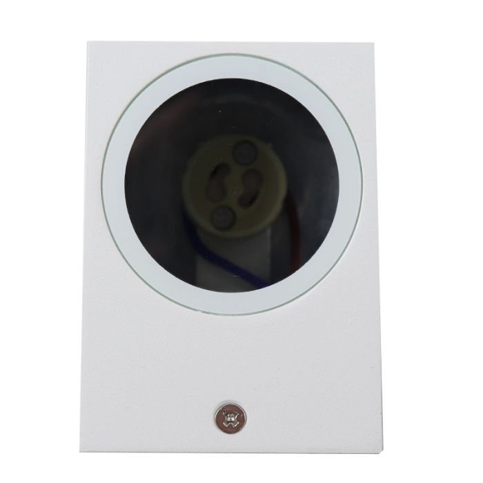 Aluminium outdoor light white, Corella, IP44
