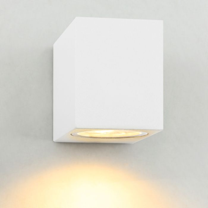 Aluminium outdoor light white, Corella, IP44