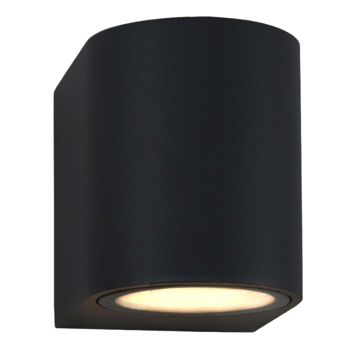 Modern outdoor light black, Corina, IP44