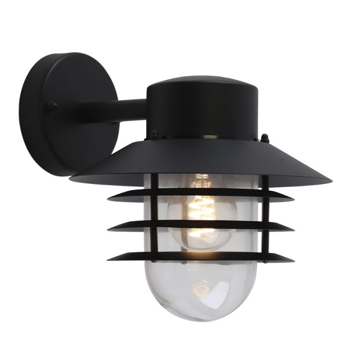 Stainless Steel outdoor light black, Felice, IP44