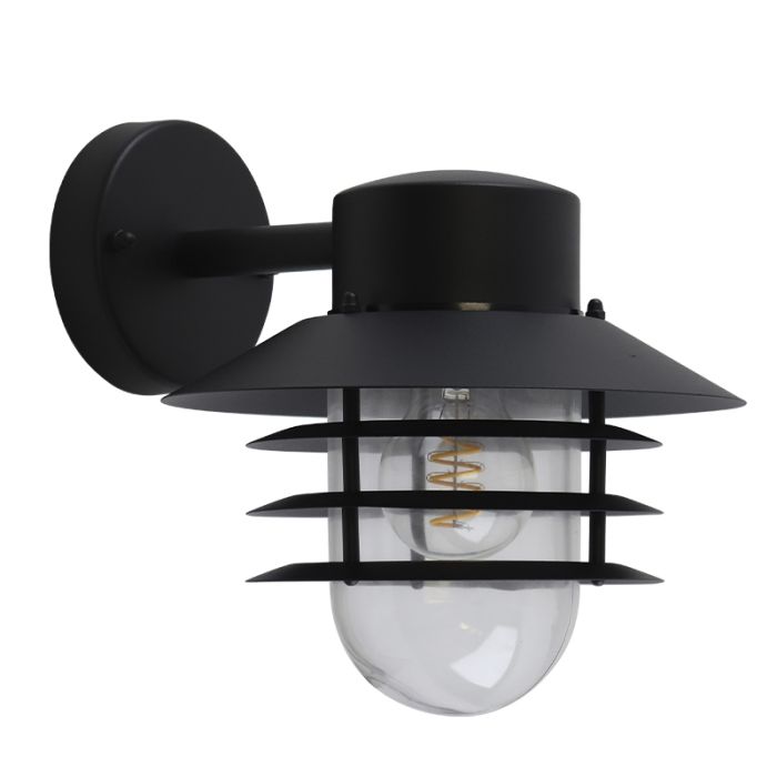 Stainless Steel outdoor light black, Felice, IP44
