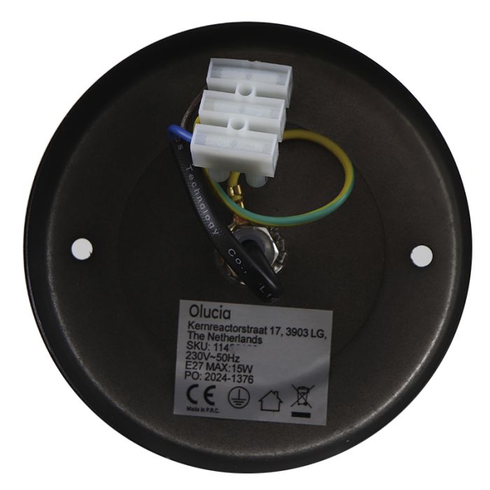 Stainless Steel outdoor light black, Felice, IP44