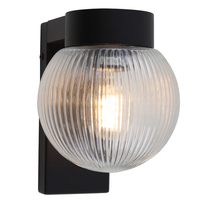 Aluminium outdoor light black, Chris, IP44