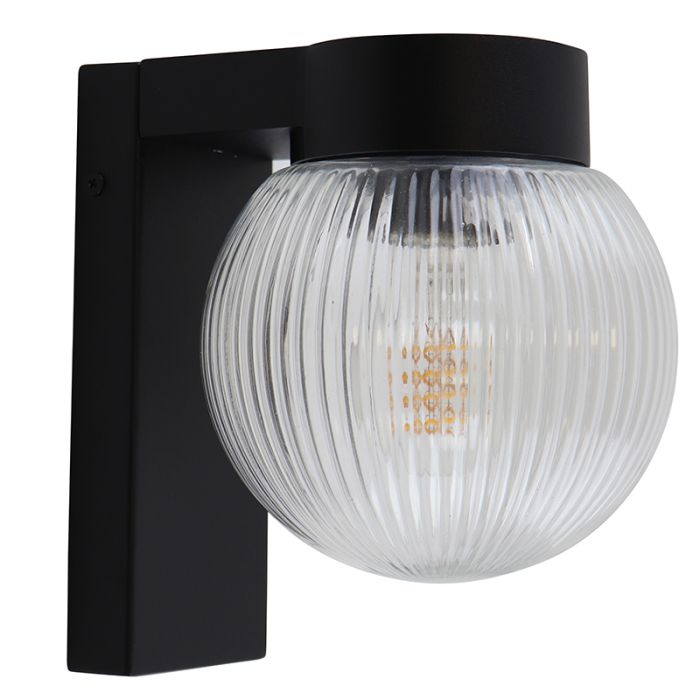 Aluminium outdoor light black, Chris, IP44