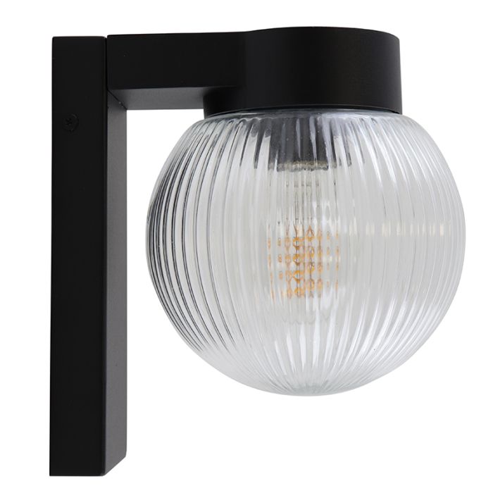 Aluminium outdoor light black, Chris, IP44