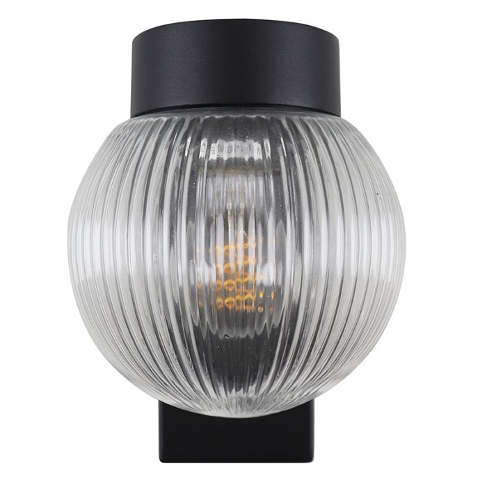 Aluminium outdoor light black, Chris, IP44