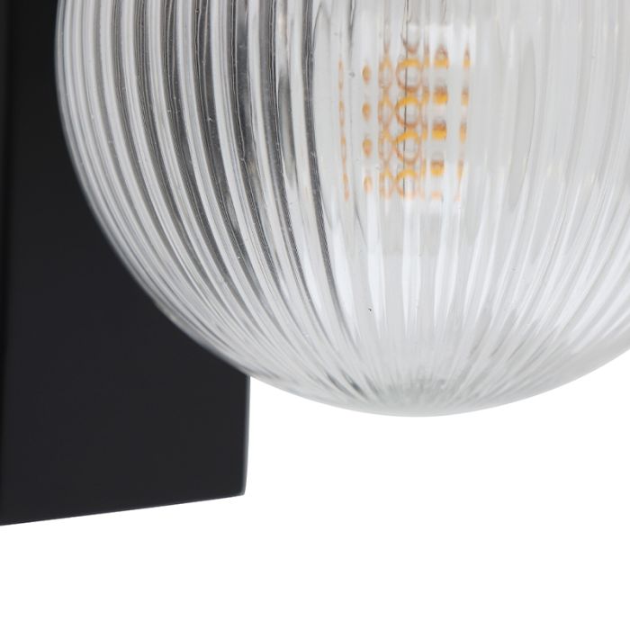 Aluminium outdoor light black, Chris, IP44