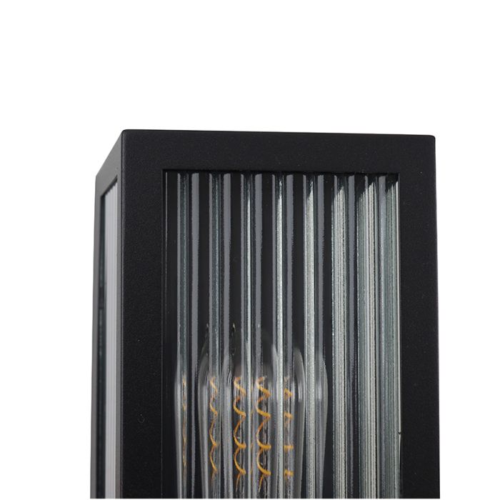 Modern outdoor light black, Senne, IP44