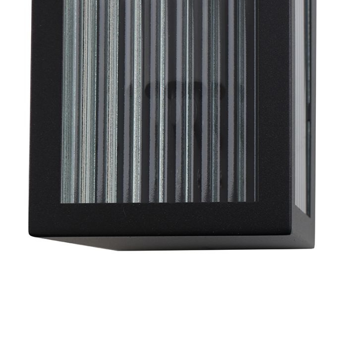 Modern outdoor light black, Senne, IP44