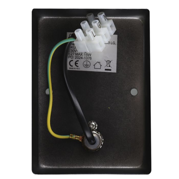 Modern outdoor light black, Sidney, IP44